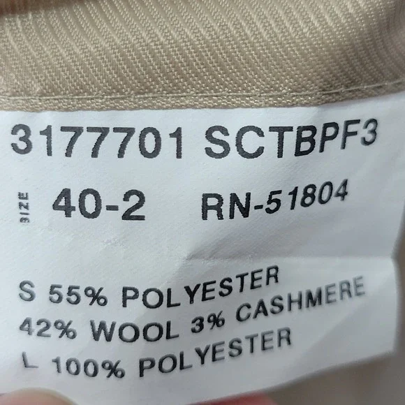 Irvine Park Men's Tweed Sport Coat Blazer Two‎ Button Brown Plaid Multicolor 40R